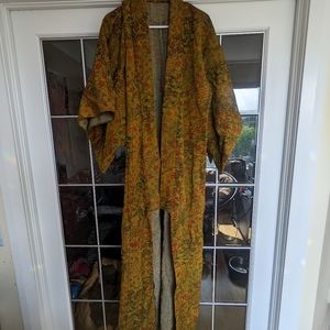Vintage linen kimono robe